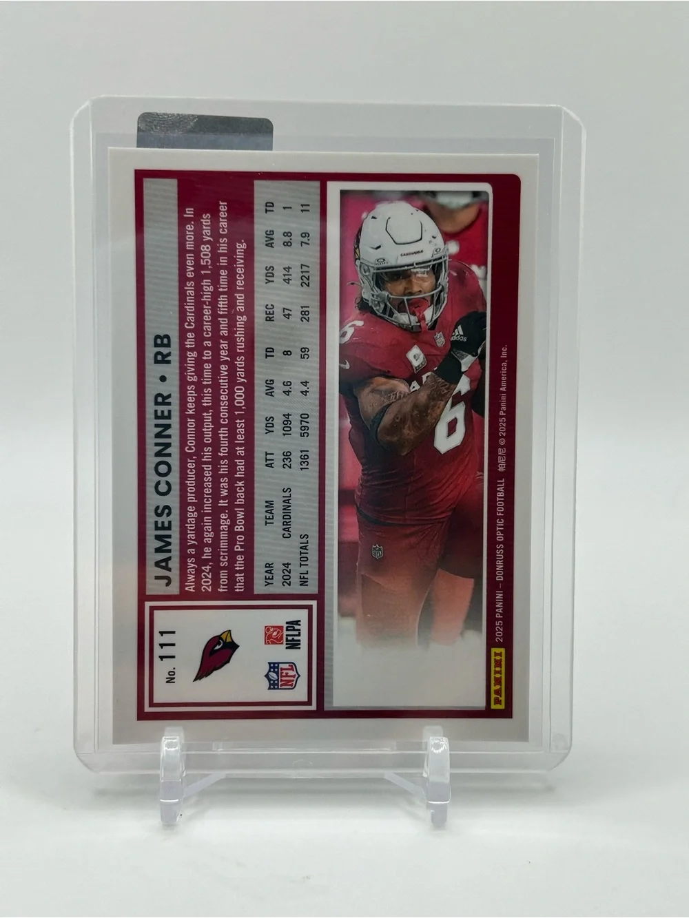 James Conner Arizona Cardinals Football Trading Card 🏈